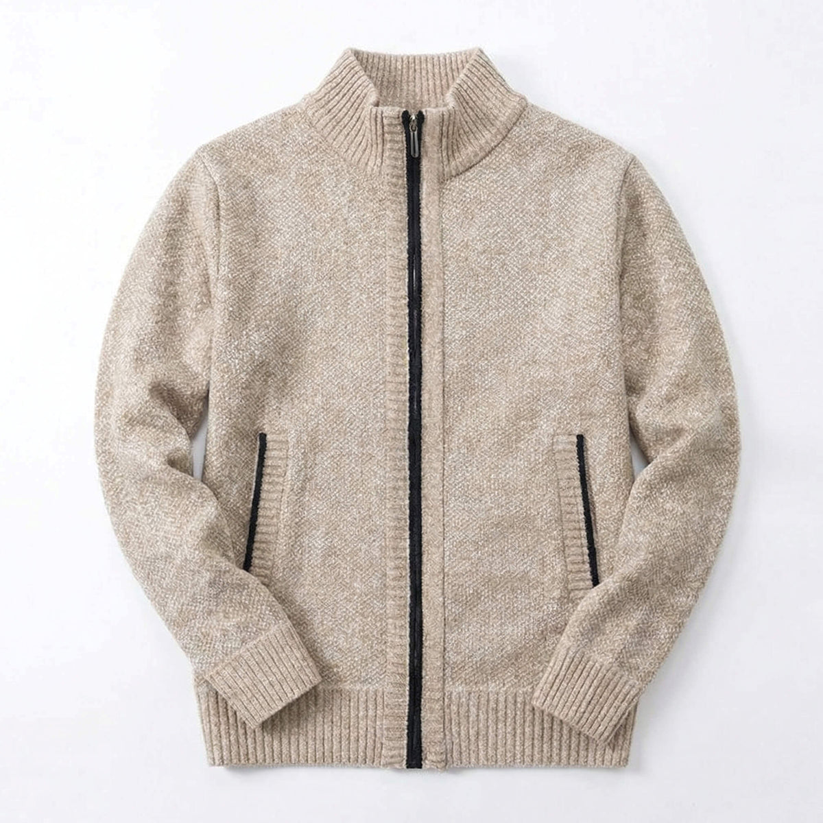 Niko | Strickjacke Zopfmuster Reißverschluss