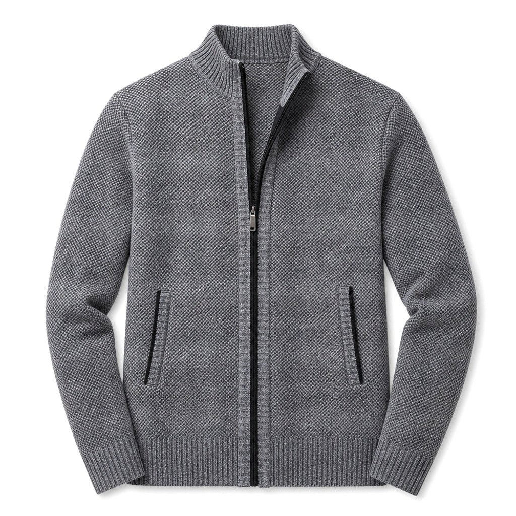Niko | Strickjacke Zopfmuster Reißverschluss