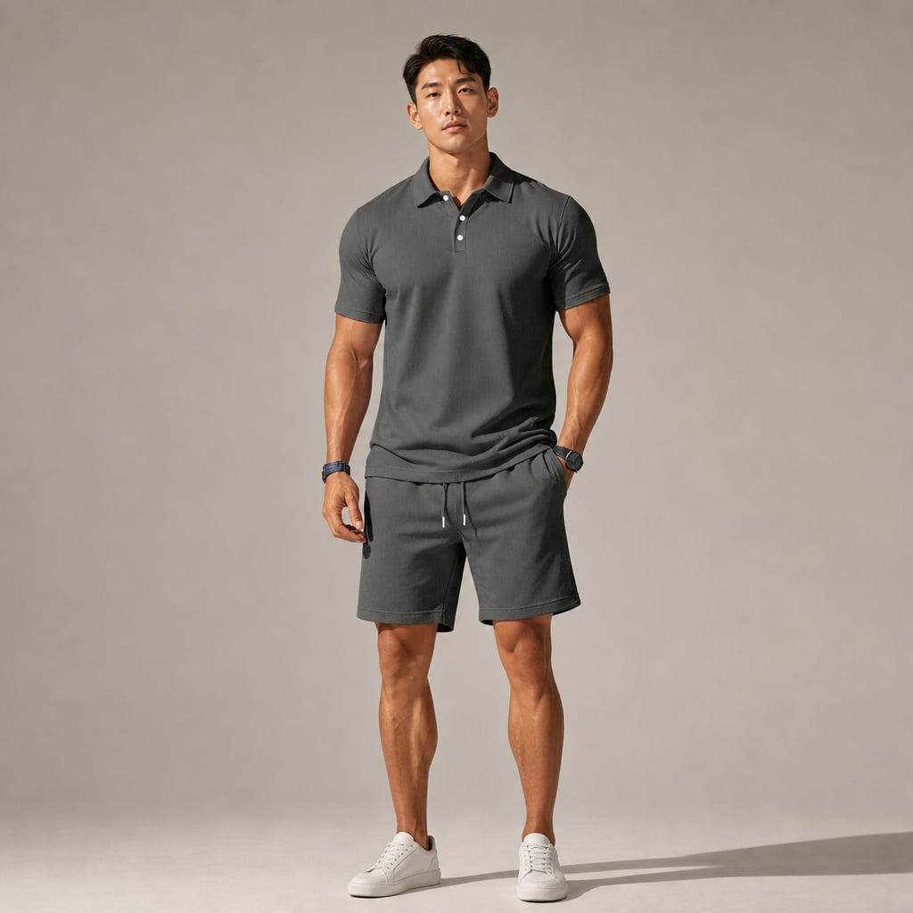 Poloshirt & Shorts Set Kurzarm – Mast