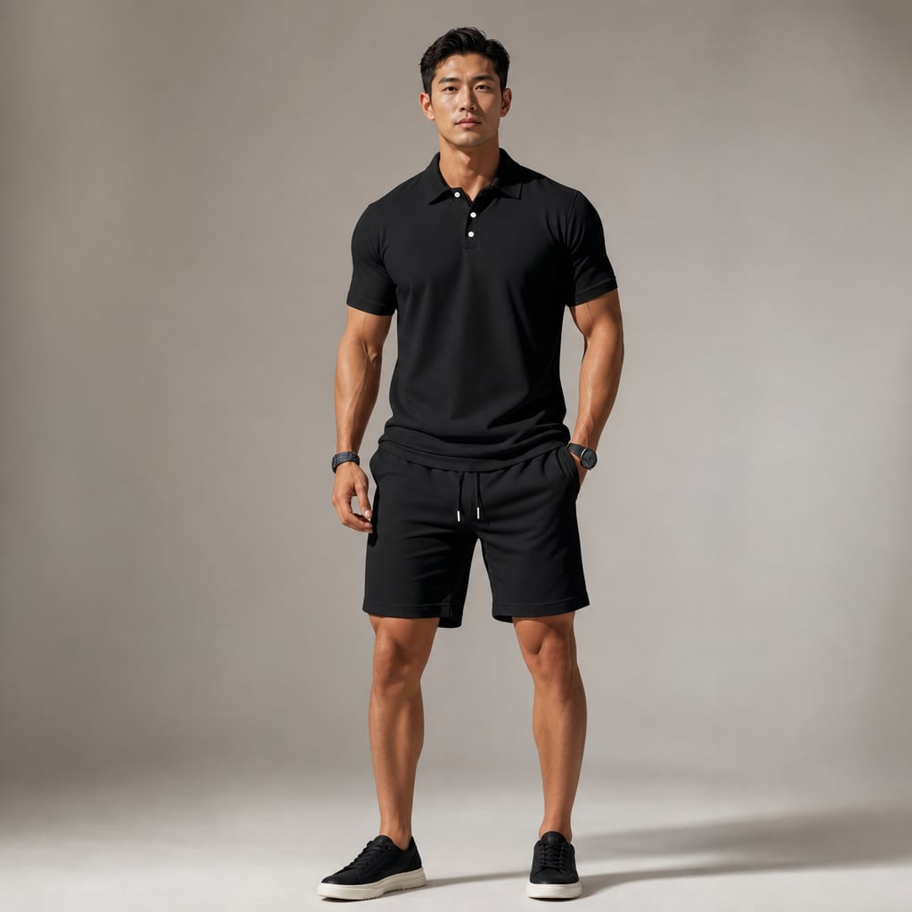 Poloshirt & Shorts Set Kurzarm – Mast
