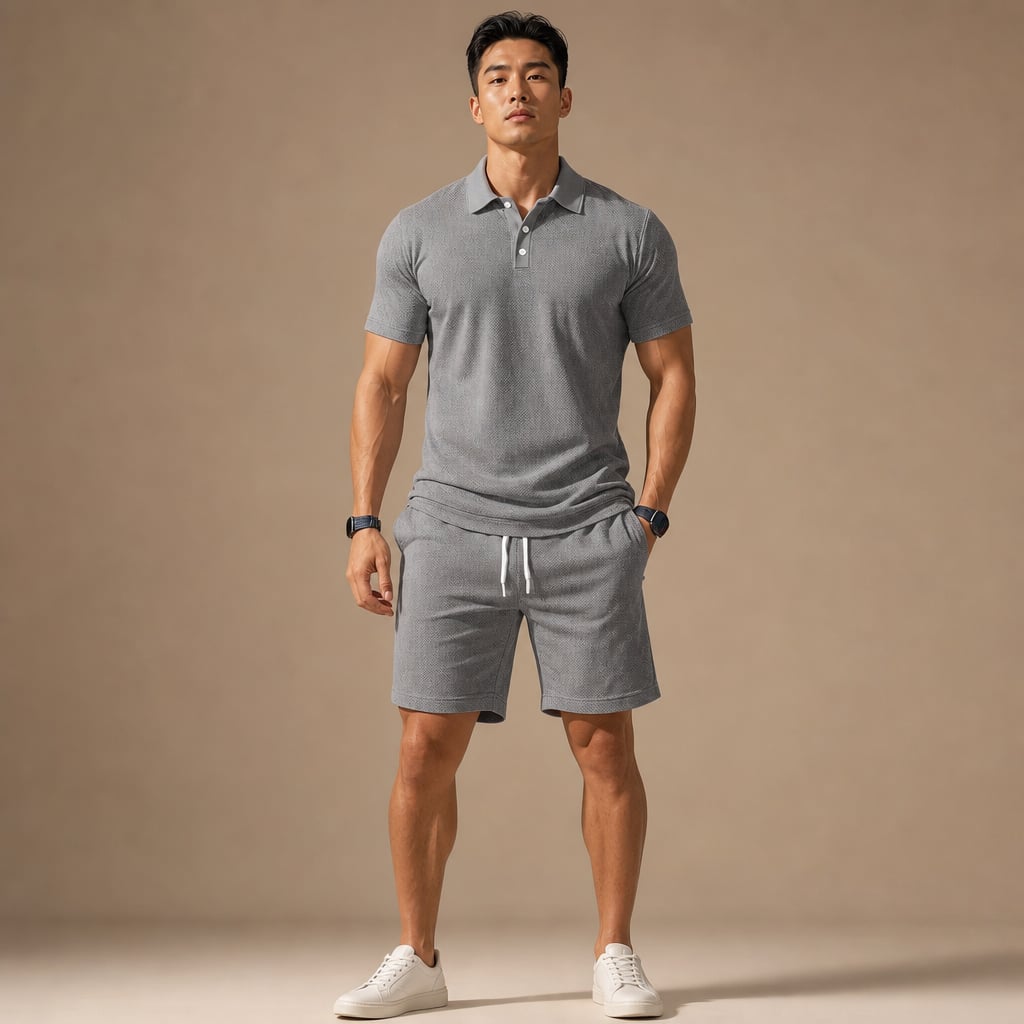 Poloshirt & Shorts Set Kurzarm – Mast