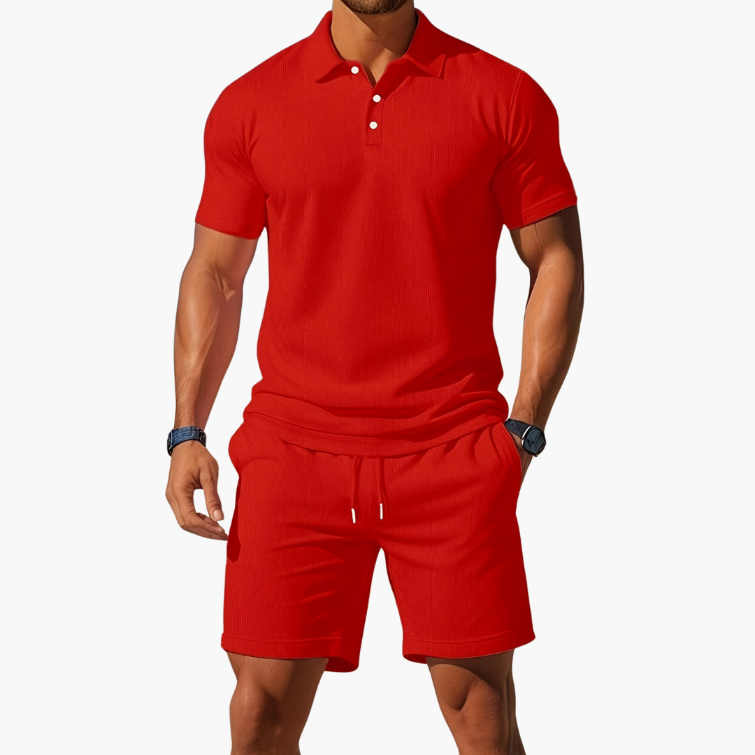 Poloshirt & Shorts Set Kurzarm – Mast