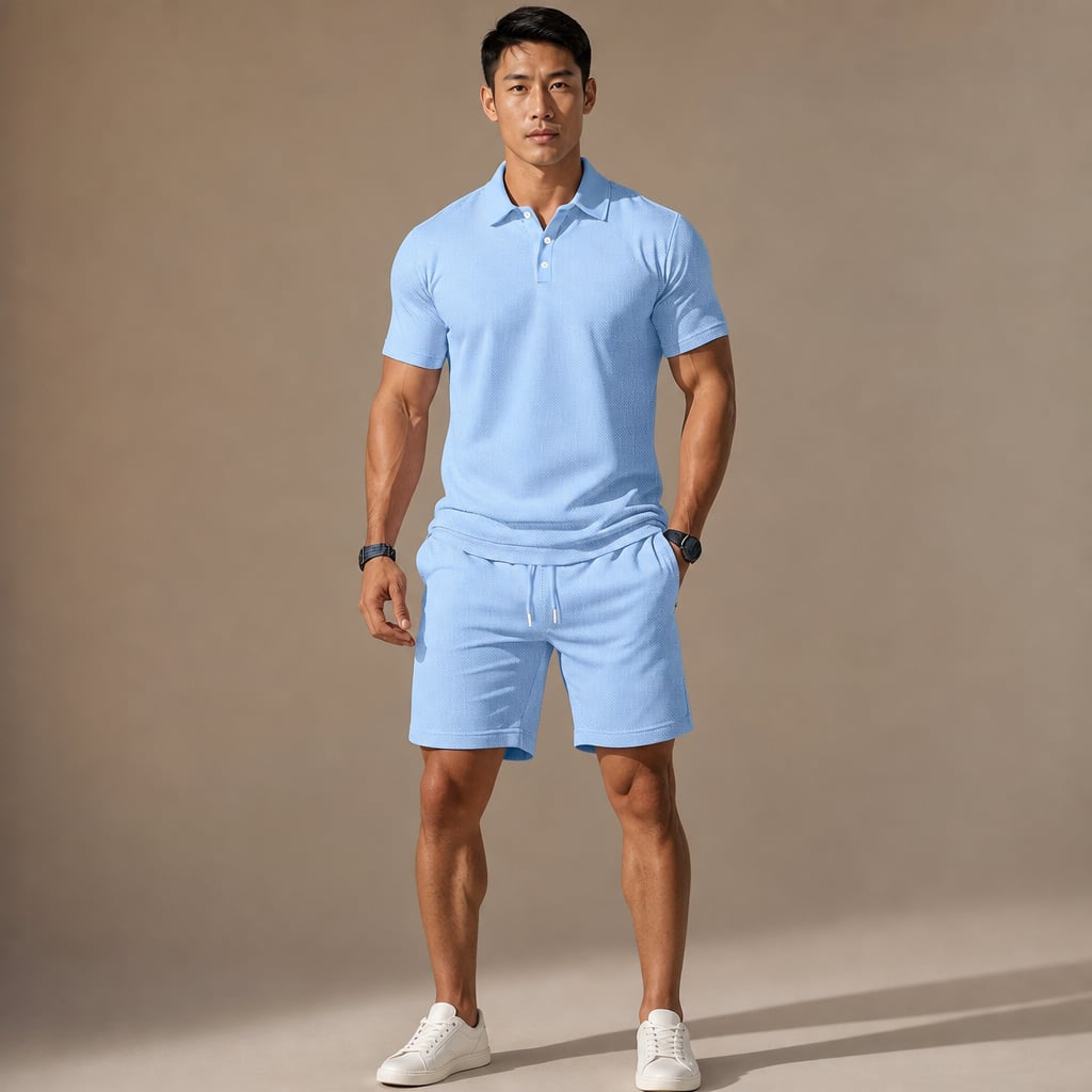 Poloshirt & Shorts Set Kurzarm – Mast