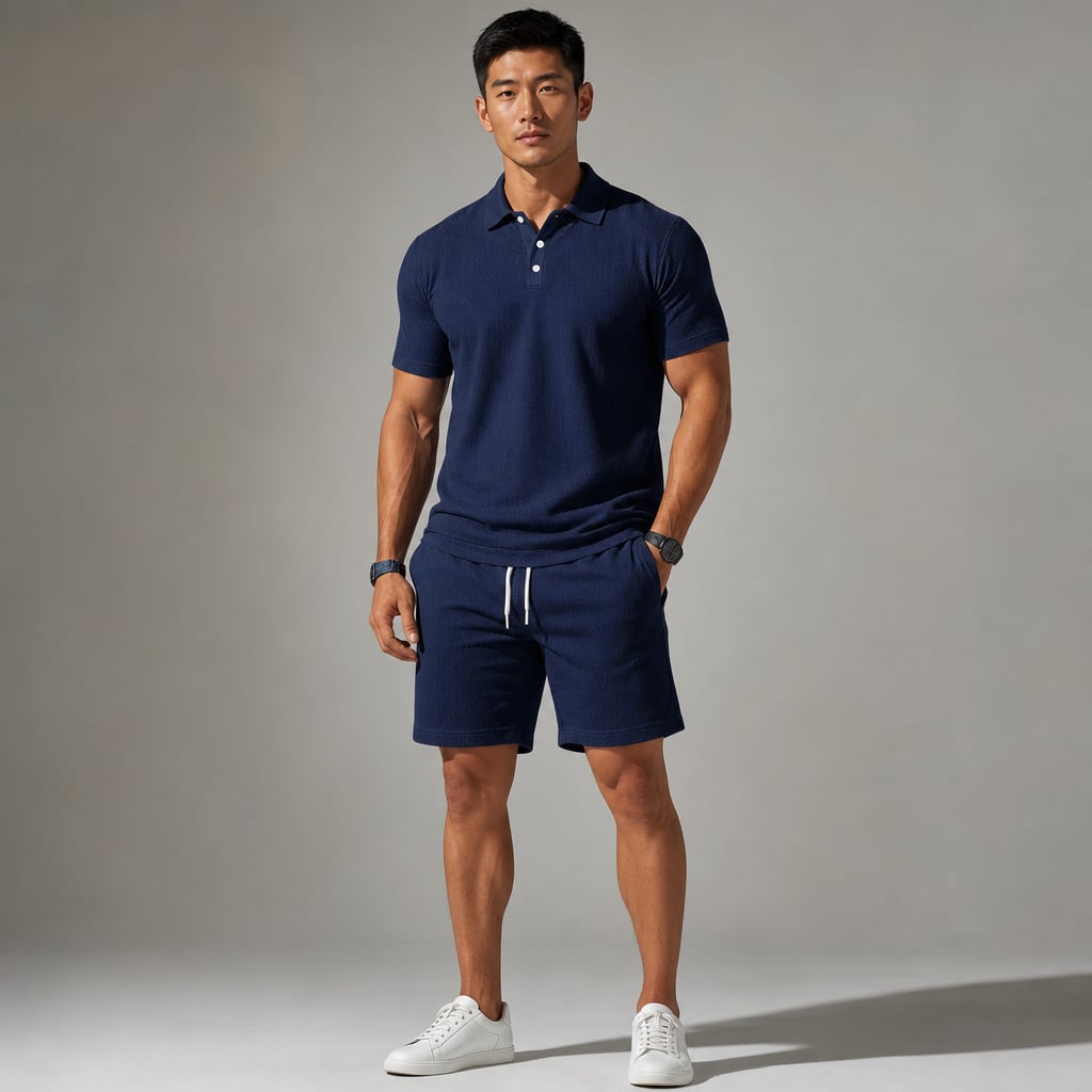 Poloshirt & Shorts Set Kurzarm – Mast