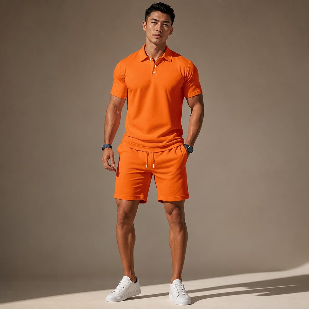 Poloshirt & Shorts Set Kurzarm – Mast