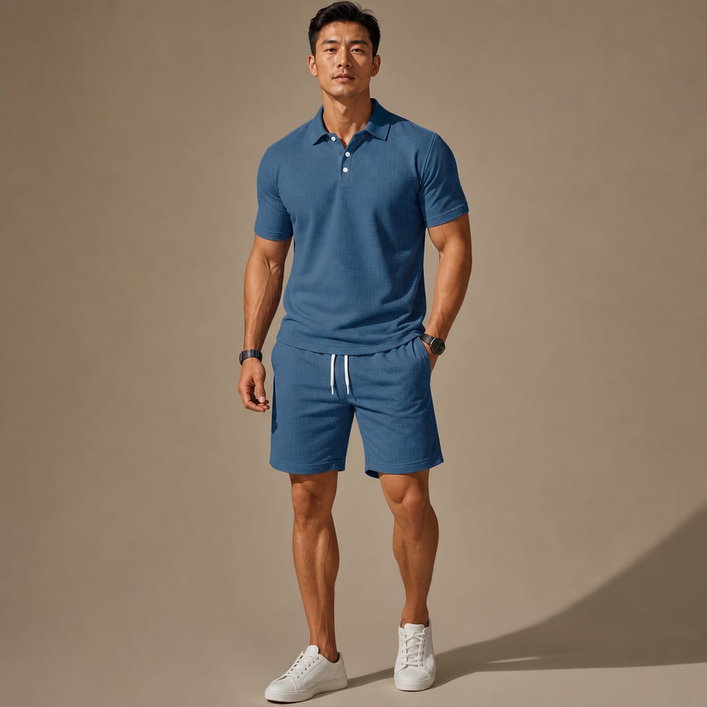 Poloshirt & Shorts Set Kurzarm – Mast