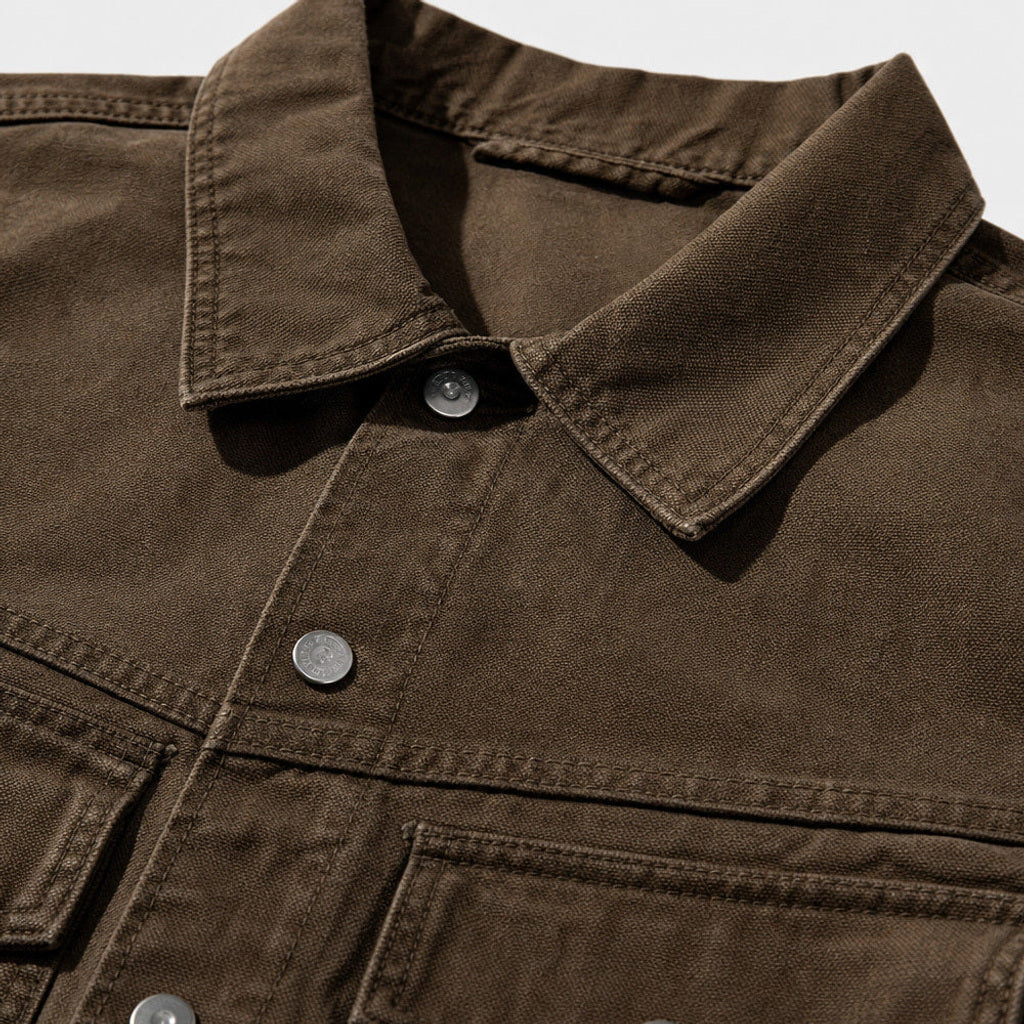 Reginald | Truckerjacke Washed Canvas