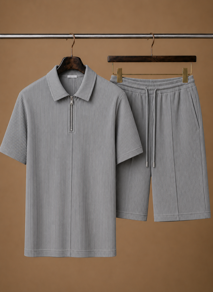 Ripp-Set Poloshirt & Shorts Quarter-Zip – Linver