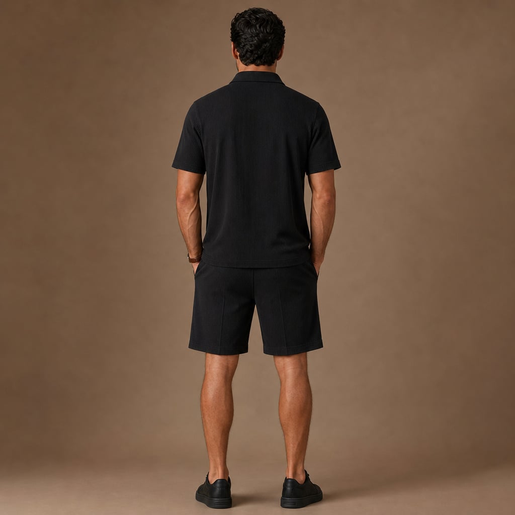 Ripp-Set Poloshirt & Shorts Quarter-Zip – Linver