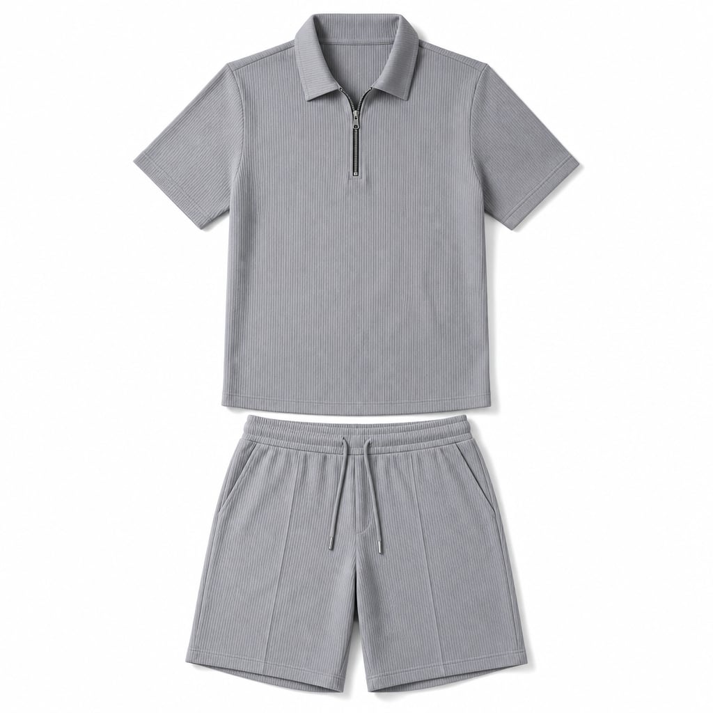 Ripp-Set Poloshirt & Shorts Quarter-Zip – Linver