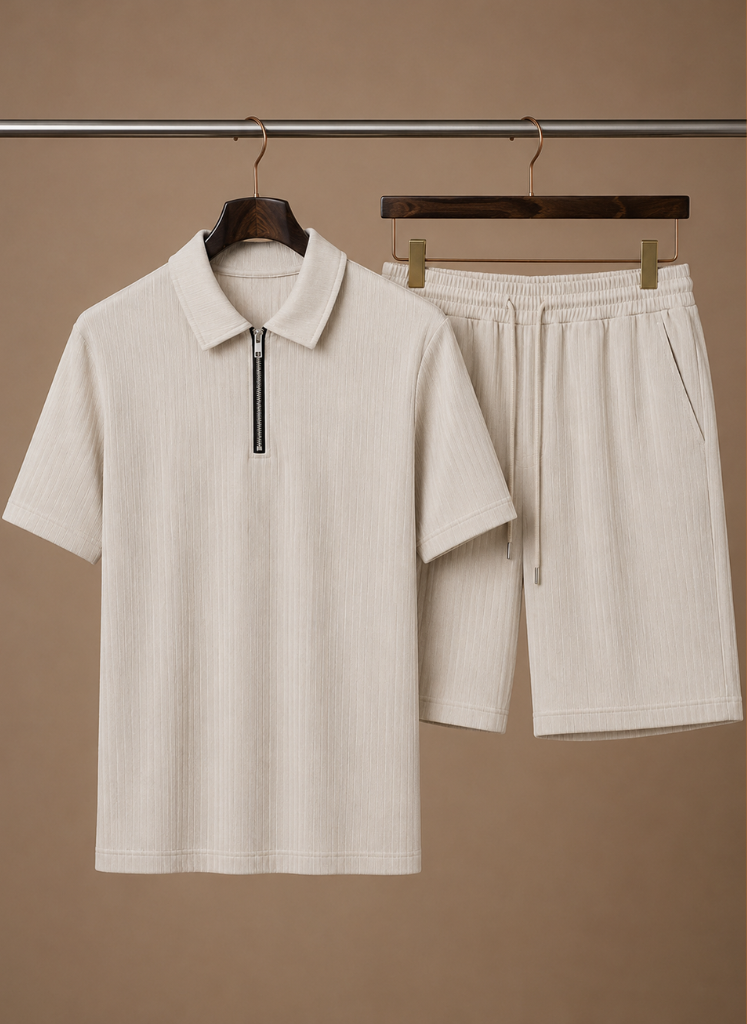 Ripp-Set Poloshirt & Shorts Quarter-Zip – Linver