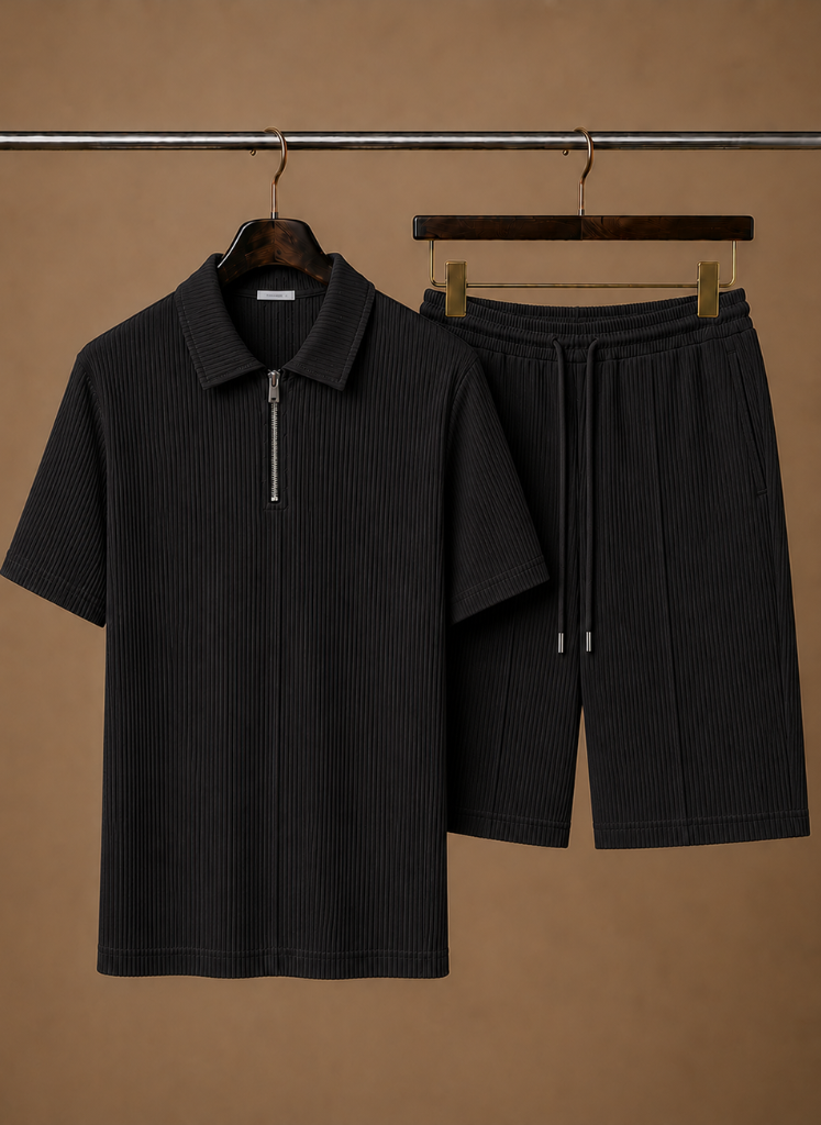 Ripp-Set Poloshirt & Shorts Quarter-Zip – Linver