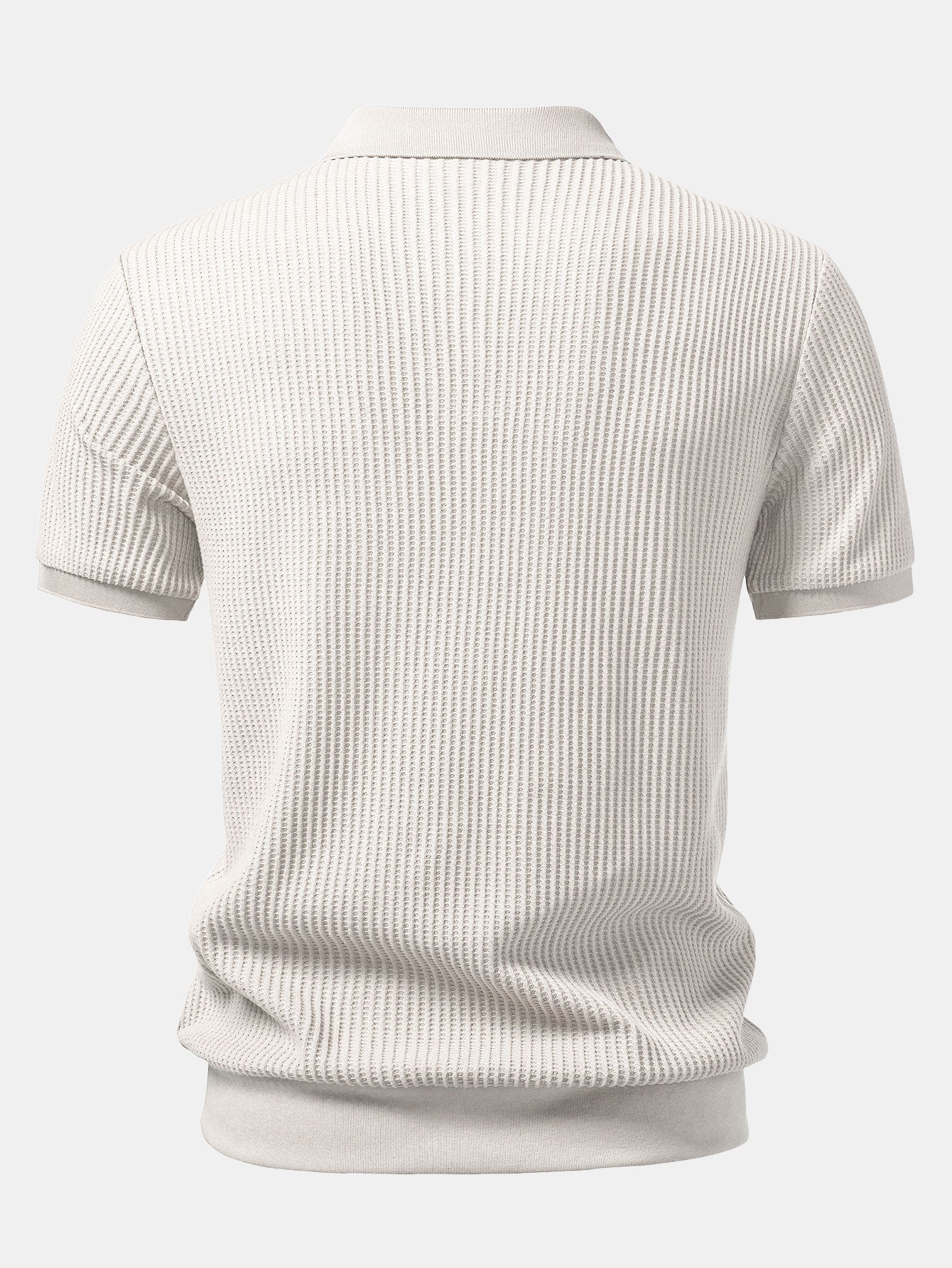 Set Waffelstrick Slim Tapered Poloshirt & Hose – Daxel