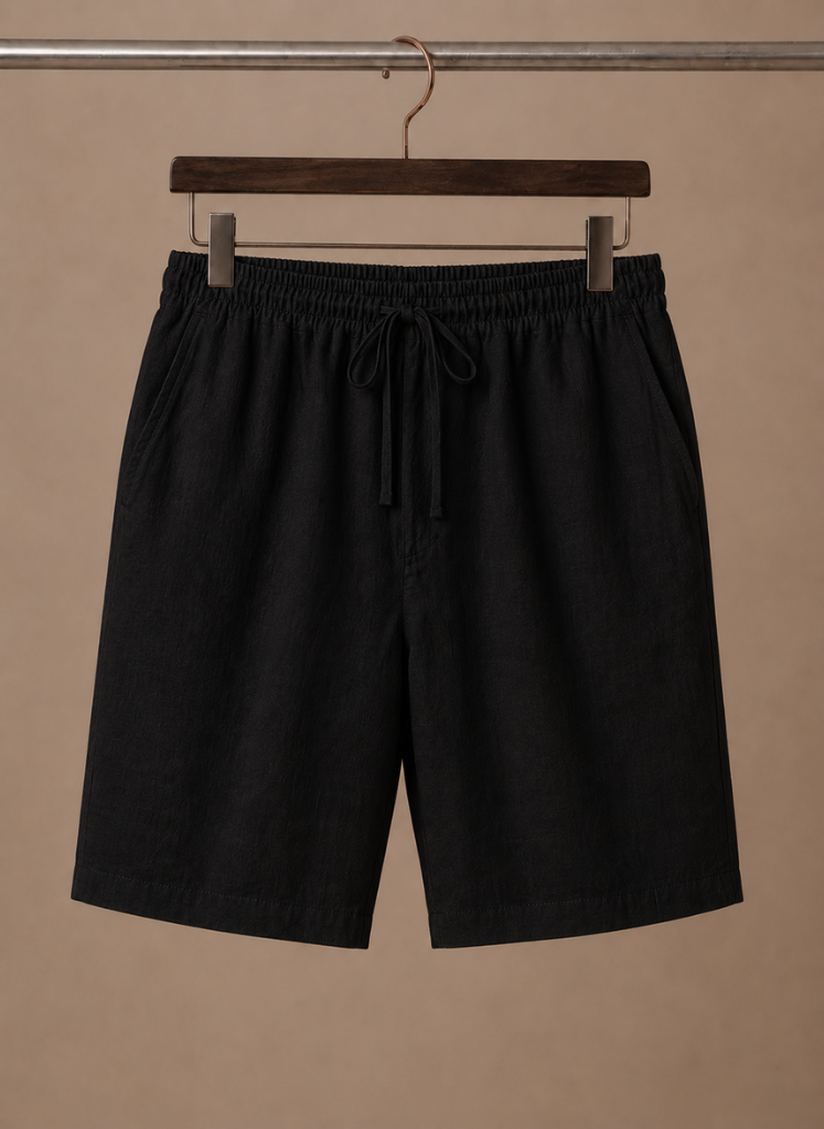 Shorts Baumwoll-Leinen-Mischgewebe Relaxed Fit – Lindon