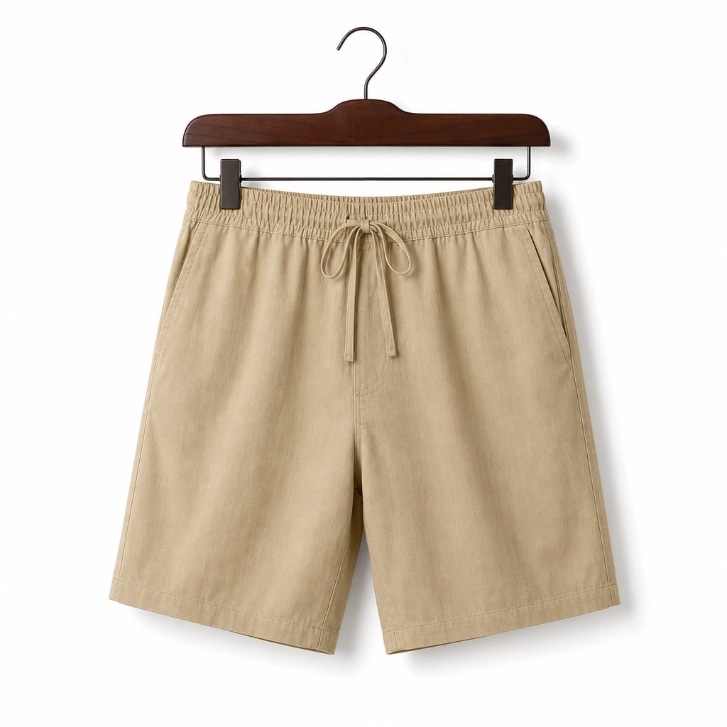 Shorts Baumwoll-Leinen-Mischgewebe Relaxed Fit – Lindon