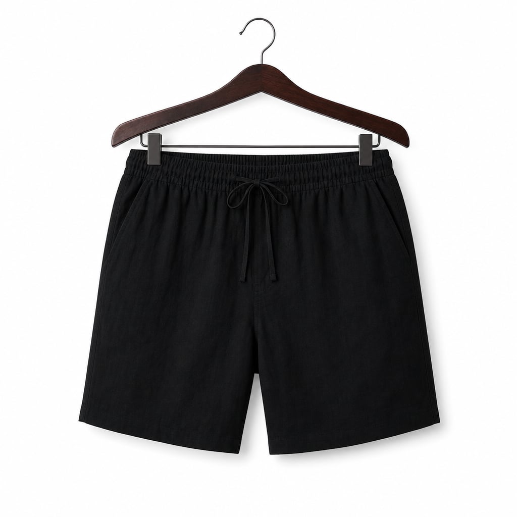 Shorts Baumwoll-Leinen-Mischgewebe Relaxed Fit – Lindon