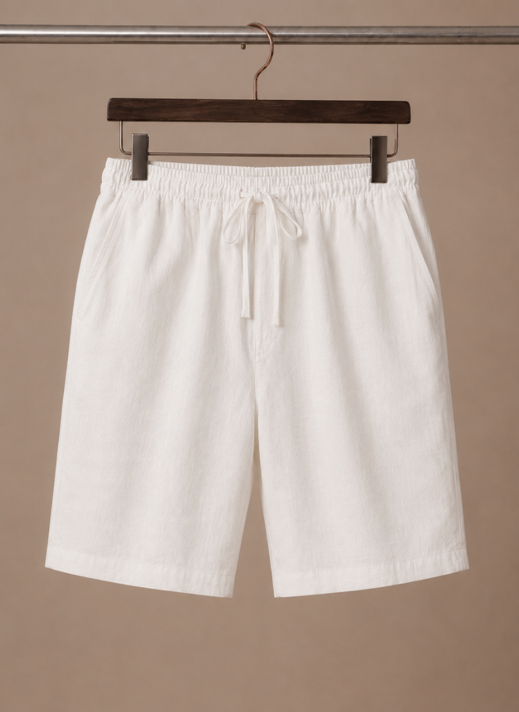 Shorts Baumwoll-Leinen-Mischgewebe Relaxed Fit – Lindon