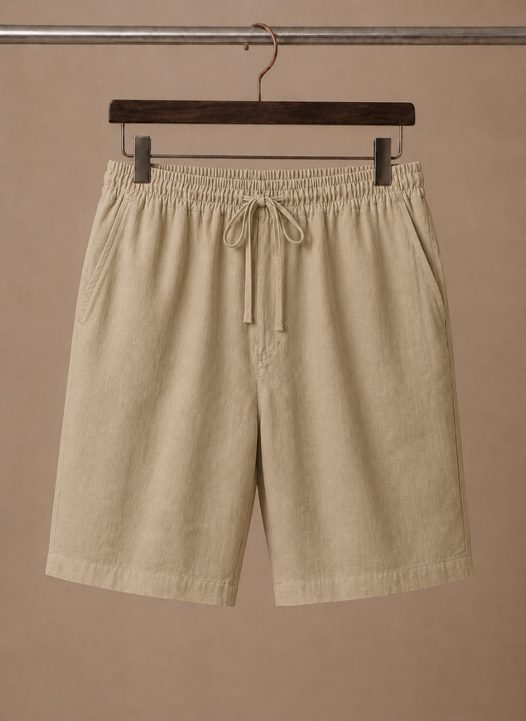 Shorts Baumwoll-Leinen-Mischgewebe Relaxed Fit – Lindon