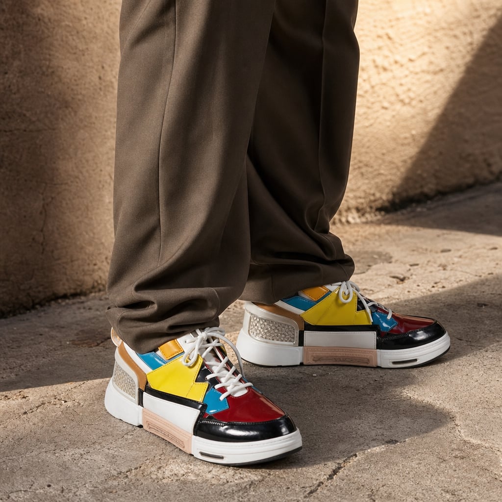 Sneaker Asymmetrisches Design Stoßdämpfende Sohle – Varen