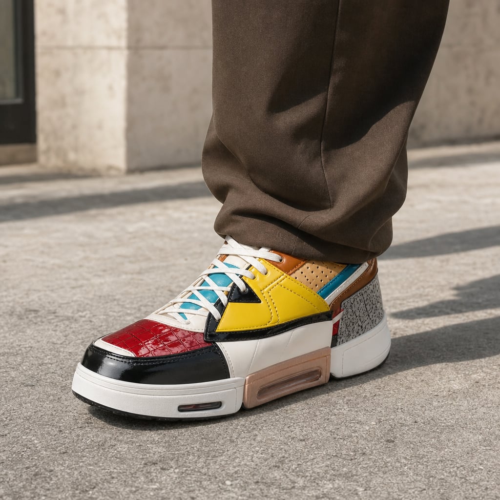 Sneaker Asymmetrisches Design Stoßdämpfende Sohle – Varen