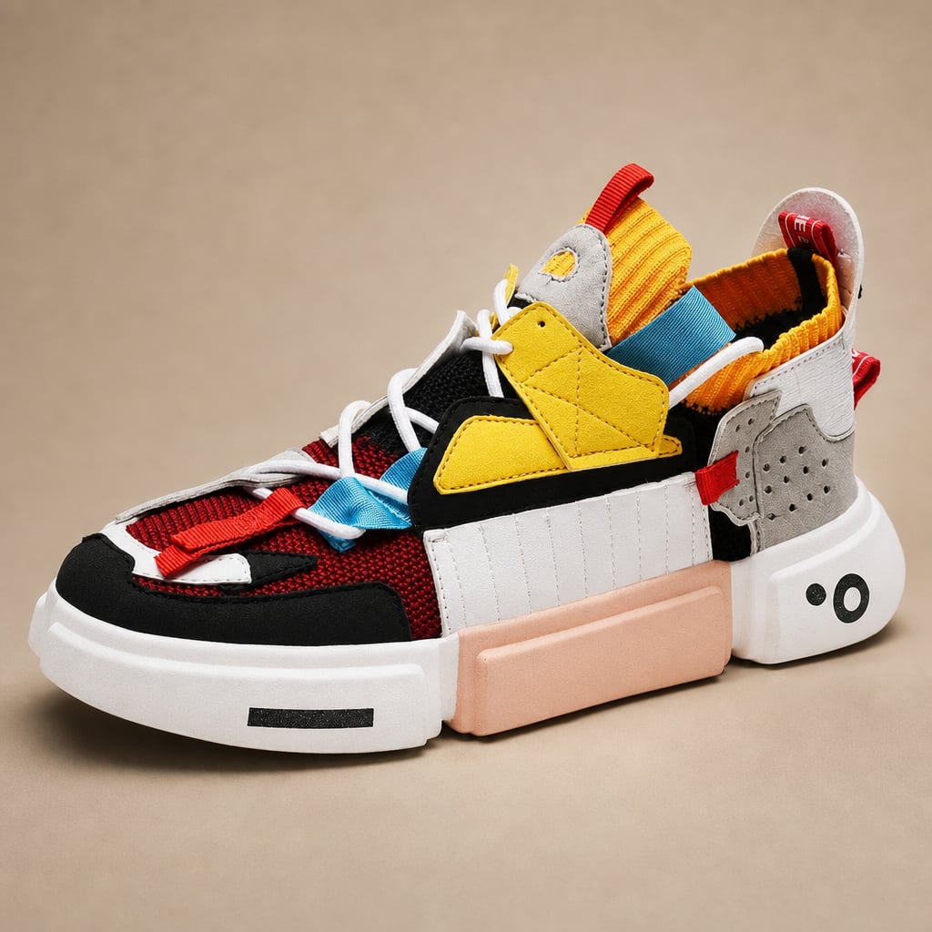 Sneaker Asymmetrisches Design Stoßdämpfende Sohle – Varen