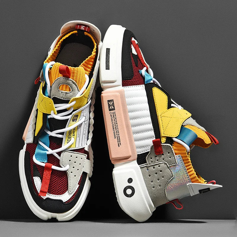 Sneaker Asymmetrisches Design Stoßdämpfende Sohle – Varen