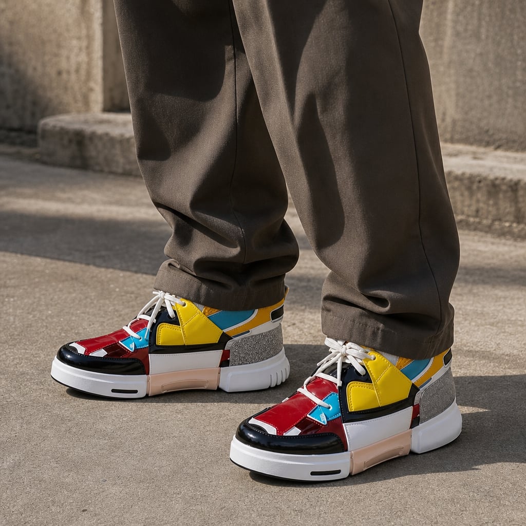 Sneaker Asymmetrisches Design Stoßdämpfende Sohle – Varen