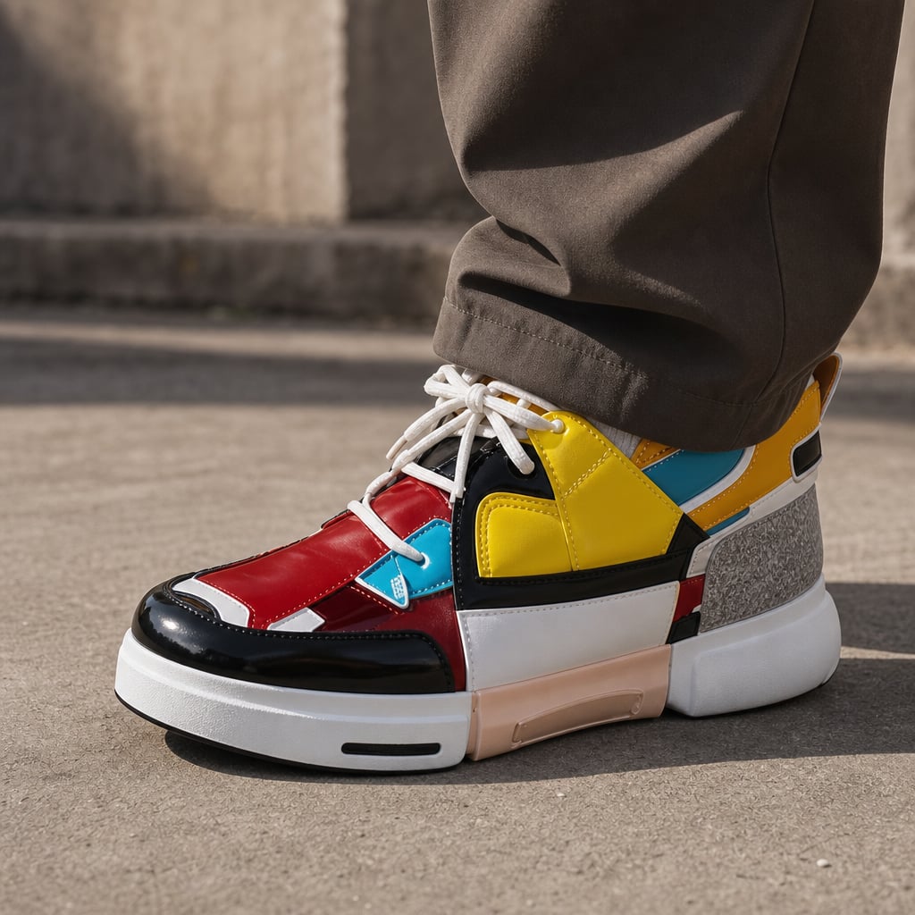 Sneaker Asymmetrisches Design Stoßdämpfende Sohle – Varen