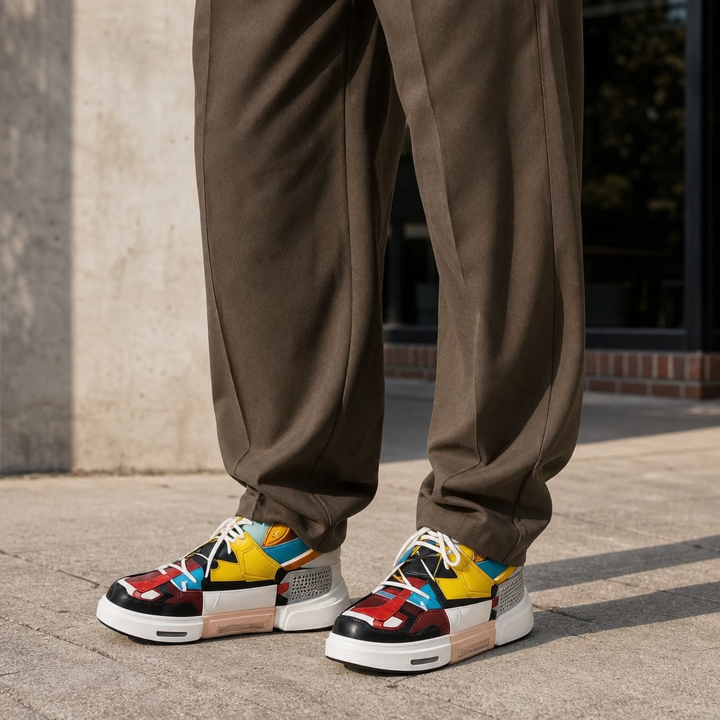 Sneaker Asymmetrisches Design Stoßdämpfende Sohle – Varen