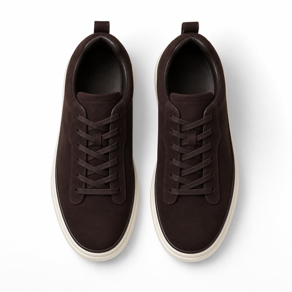 Sneaker Wildleder-Optik Slip-On Smart Casual Beige – Senvo