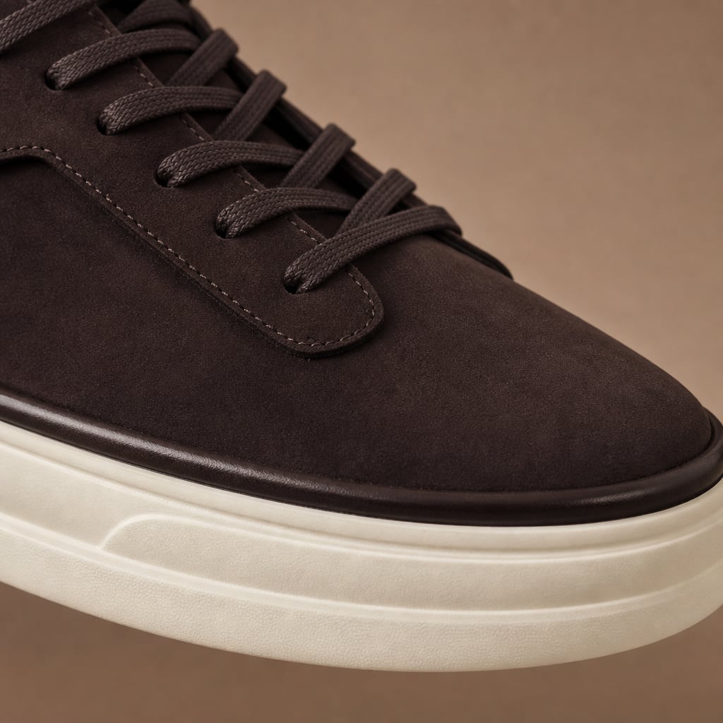Sneaker Wildleder-Optik Slip-On Smart Casual Beige – Senvo