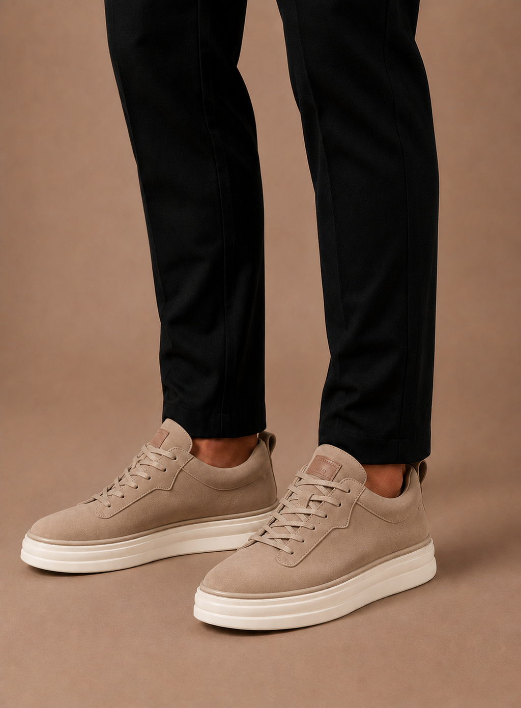 Sneaker Wildleder-Optik Slip-On Smart Casual Beige – Senvo