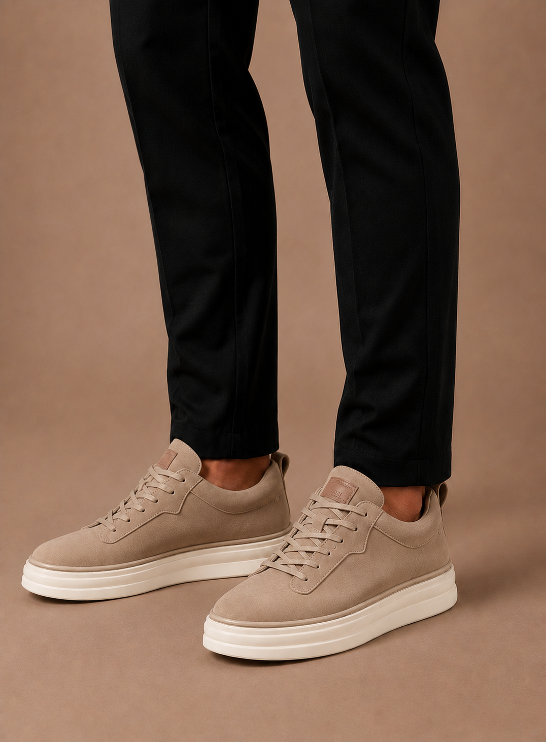Sneaker Wildleder-Optik Slip-On Smart Casual Beige – Senvo