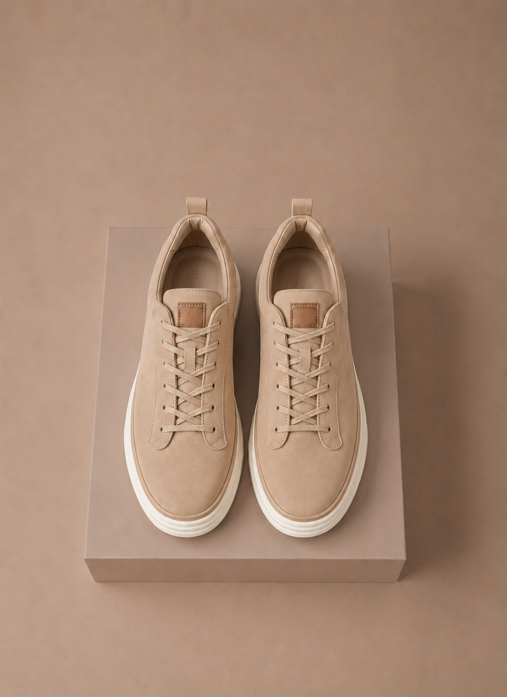 Sneaker Wildleder-Optik Slip-On Smart Casual Beige – Senvo