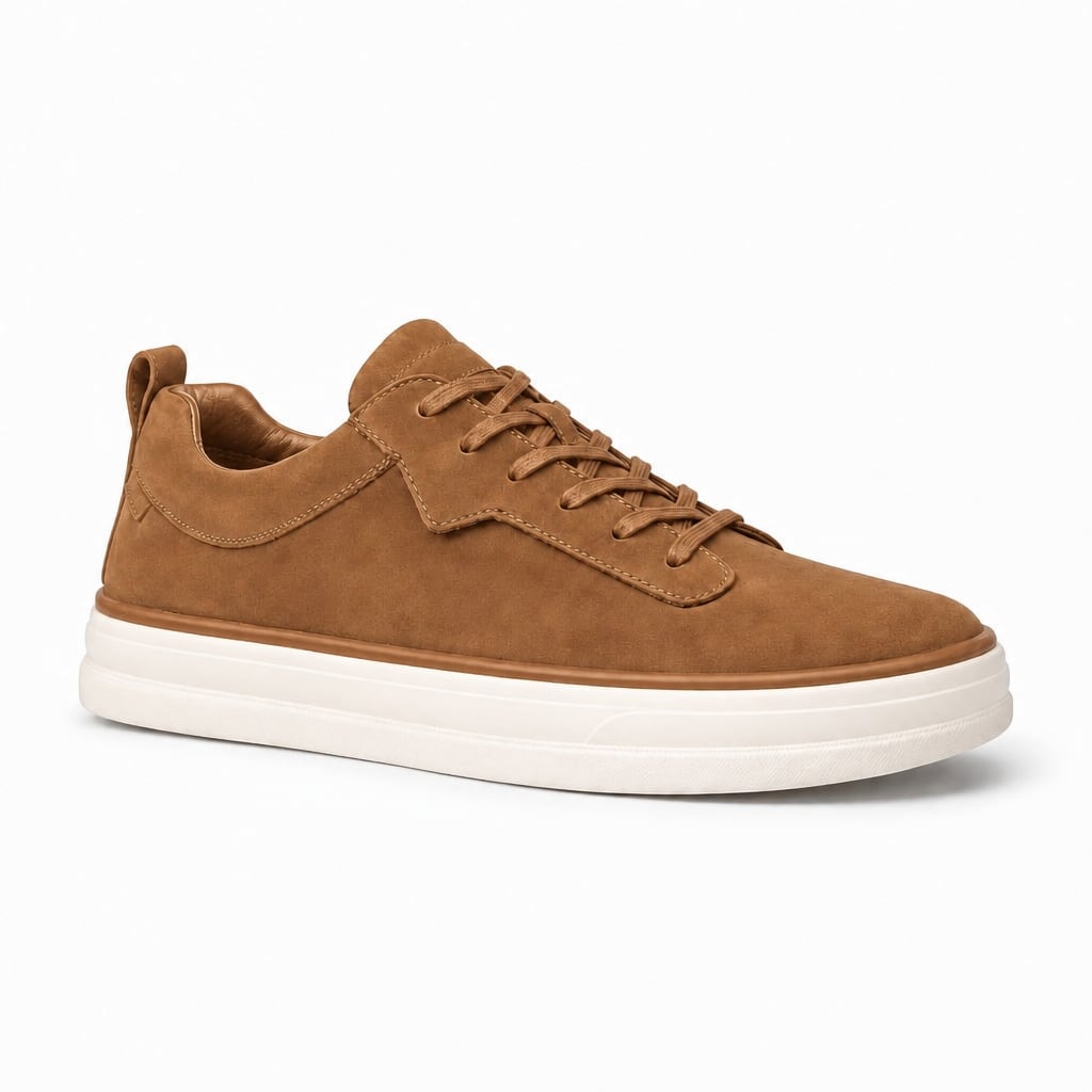 Sneaker Wildleder-Optik Slip-On Smart Casual Beige – Senvo