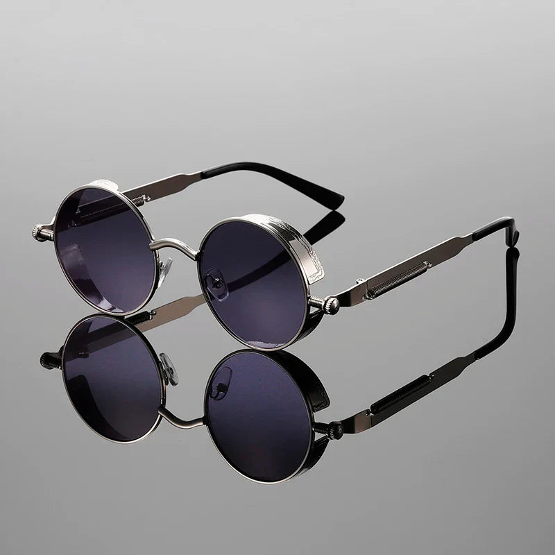 Sonnenbrille Rund Metallrahmen Antireflexglas – Riven
