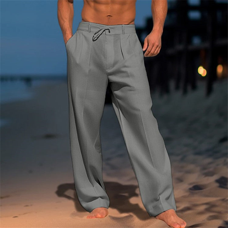 Strandhose Relaxed Fit Kordelzug Weite Passform – Peak