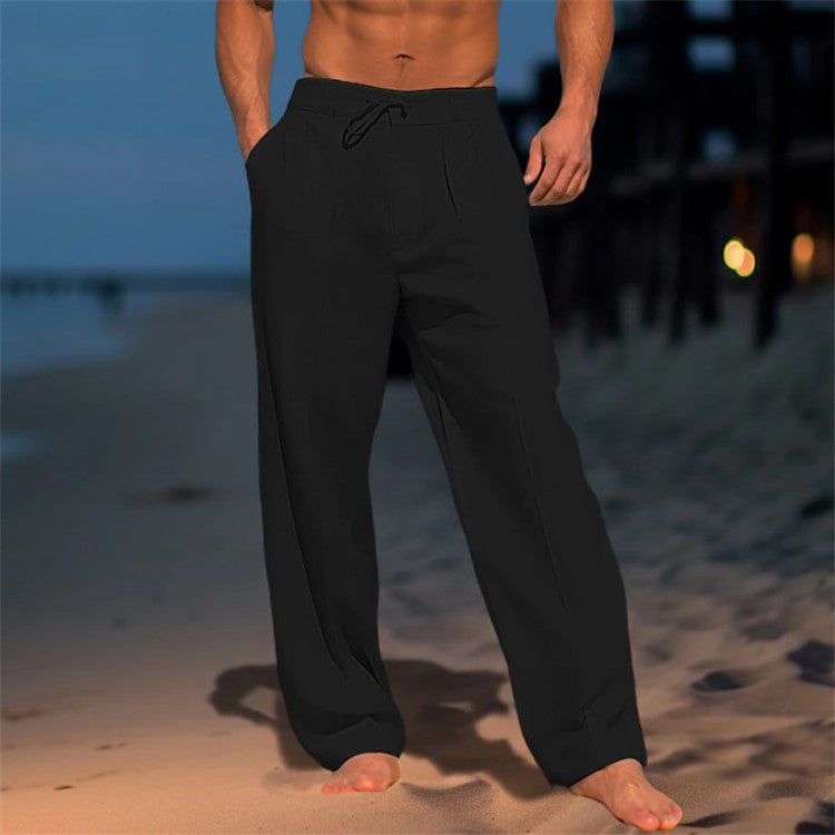Strandhose Relaxed Fit Kordelzug Weite Passform – Peak