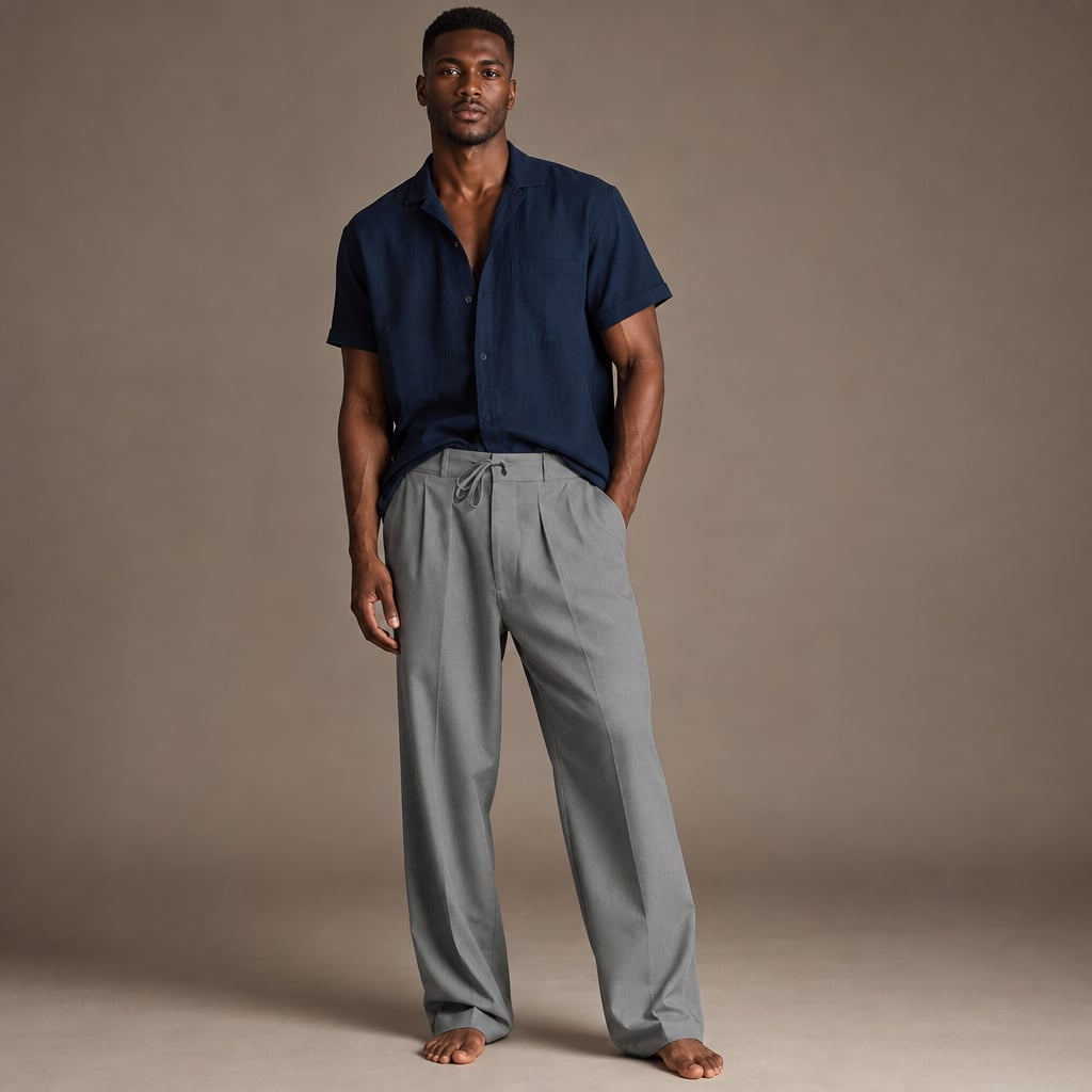 Strandhose Relaxed Fit Kordelzug Weite Passform – Peak