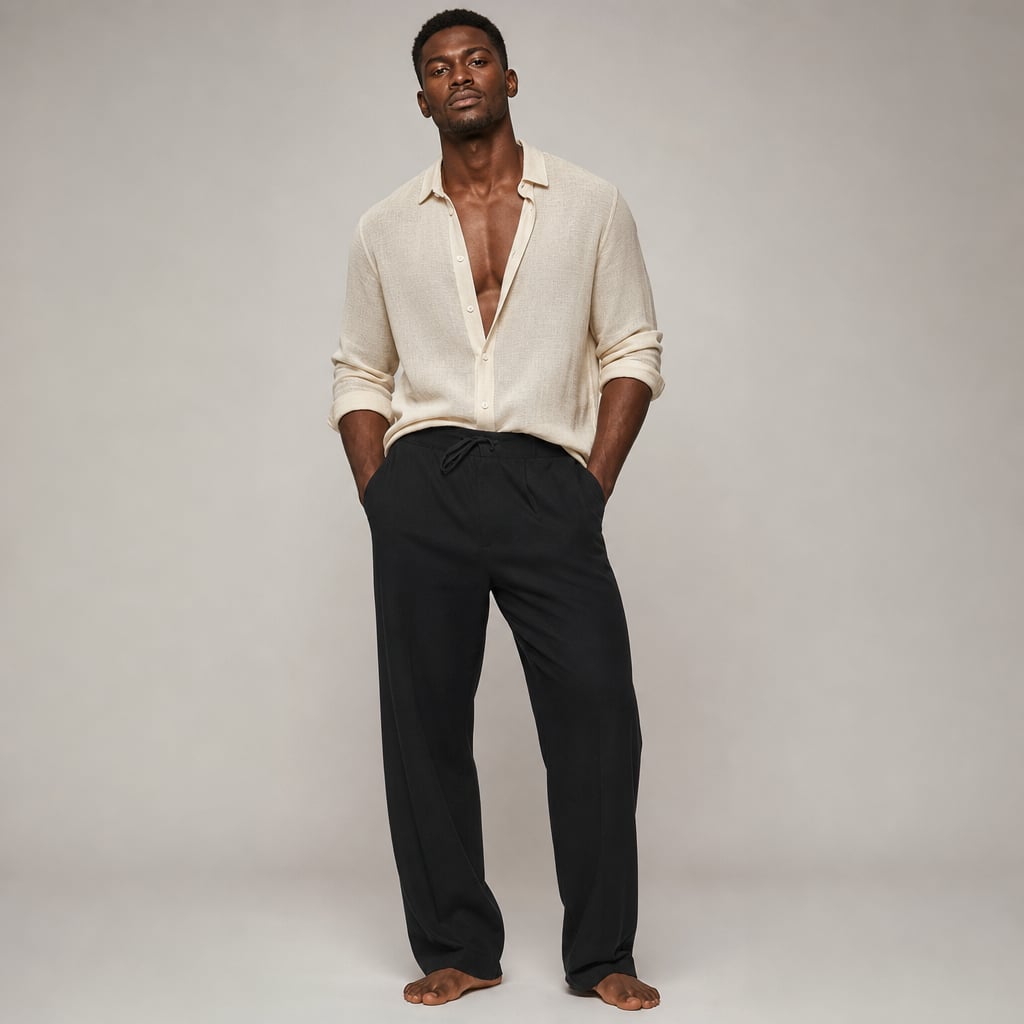 Strandhose Relaxed Fit Kordelzug Weite Passform – Peak