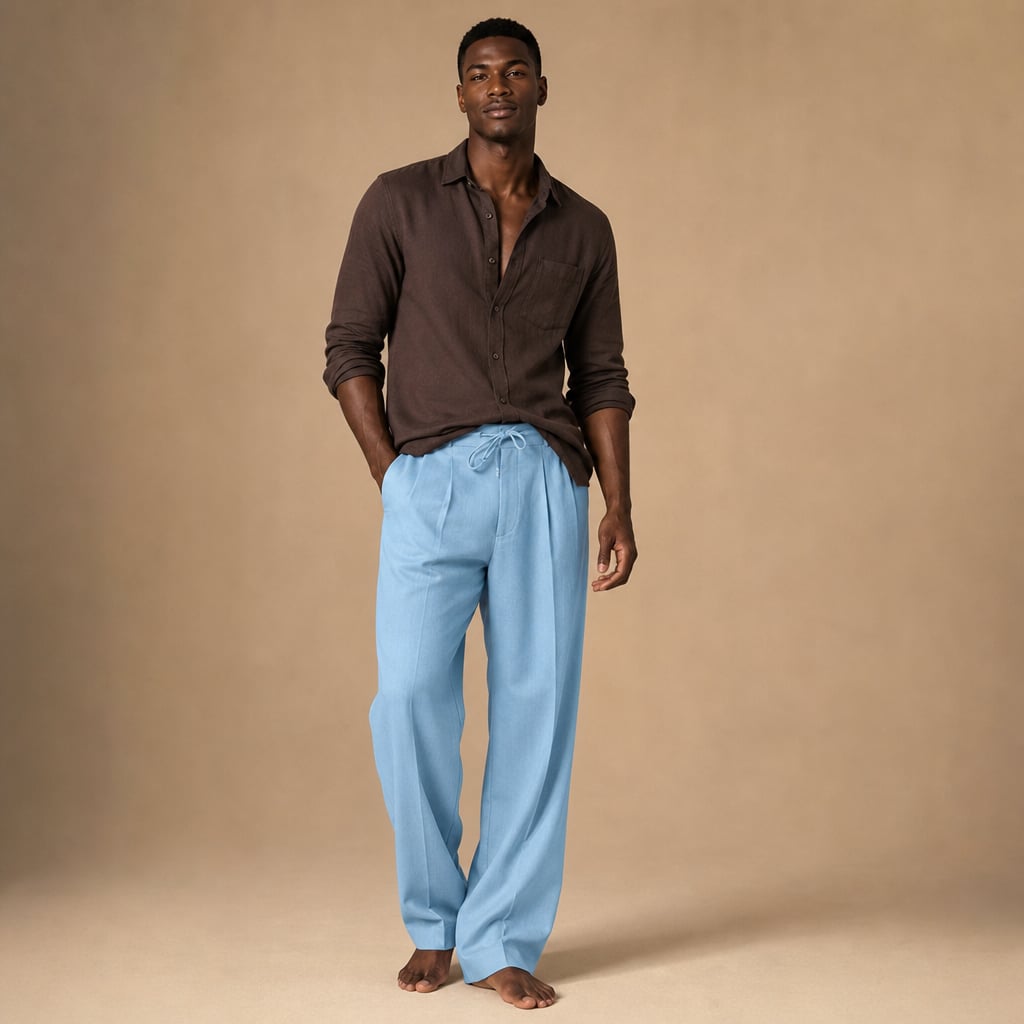 Strandhose Relaxed Fit Kordelzug Weite Passform – Peak