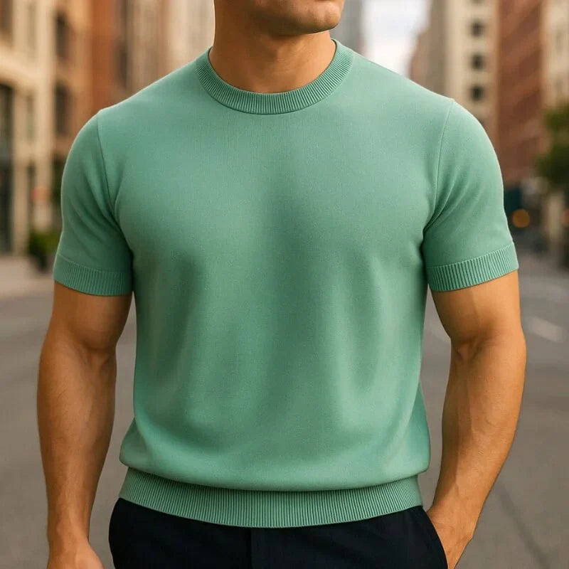 T-Shirt Merino-Wollmischung Tailored Fit – Tarlano