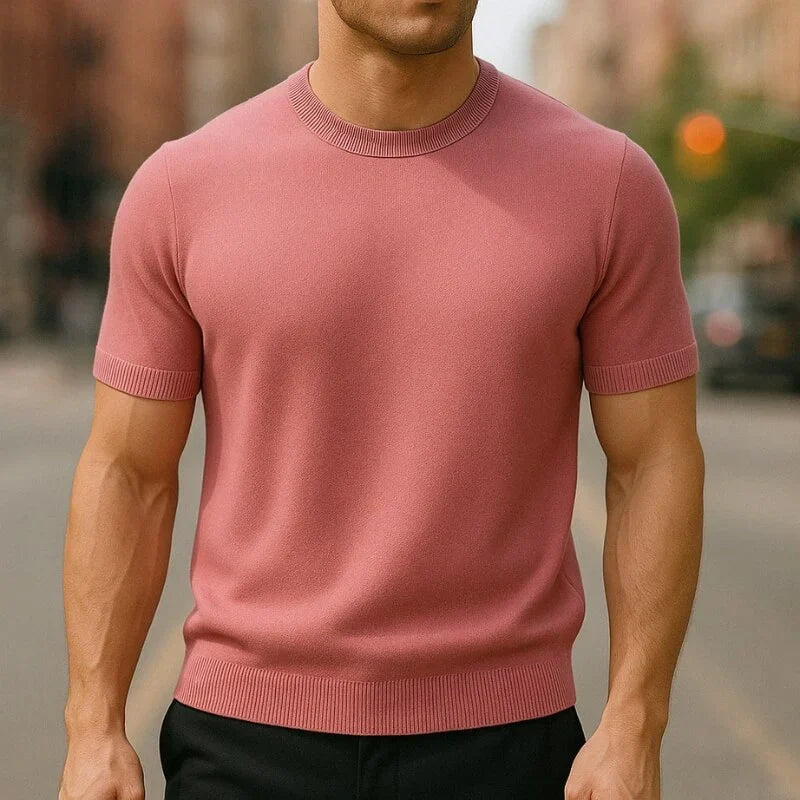 T-Shirt Merino-Wollmischung Tailored Fit – Tarlano