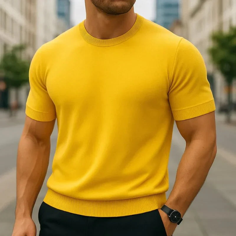 T-Shirt Merino-Wollmischung Tailored Fit – Tarlano