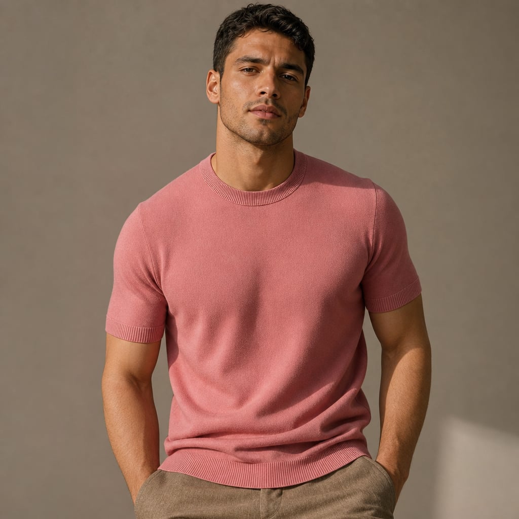 T-Shirt Merino-Wollmischung Tailored Fit – Tarlano