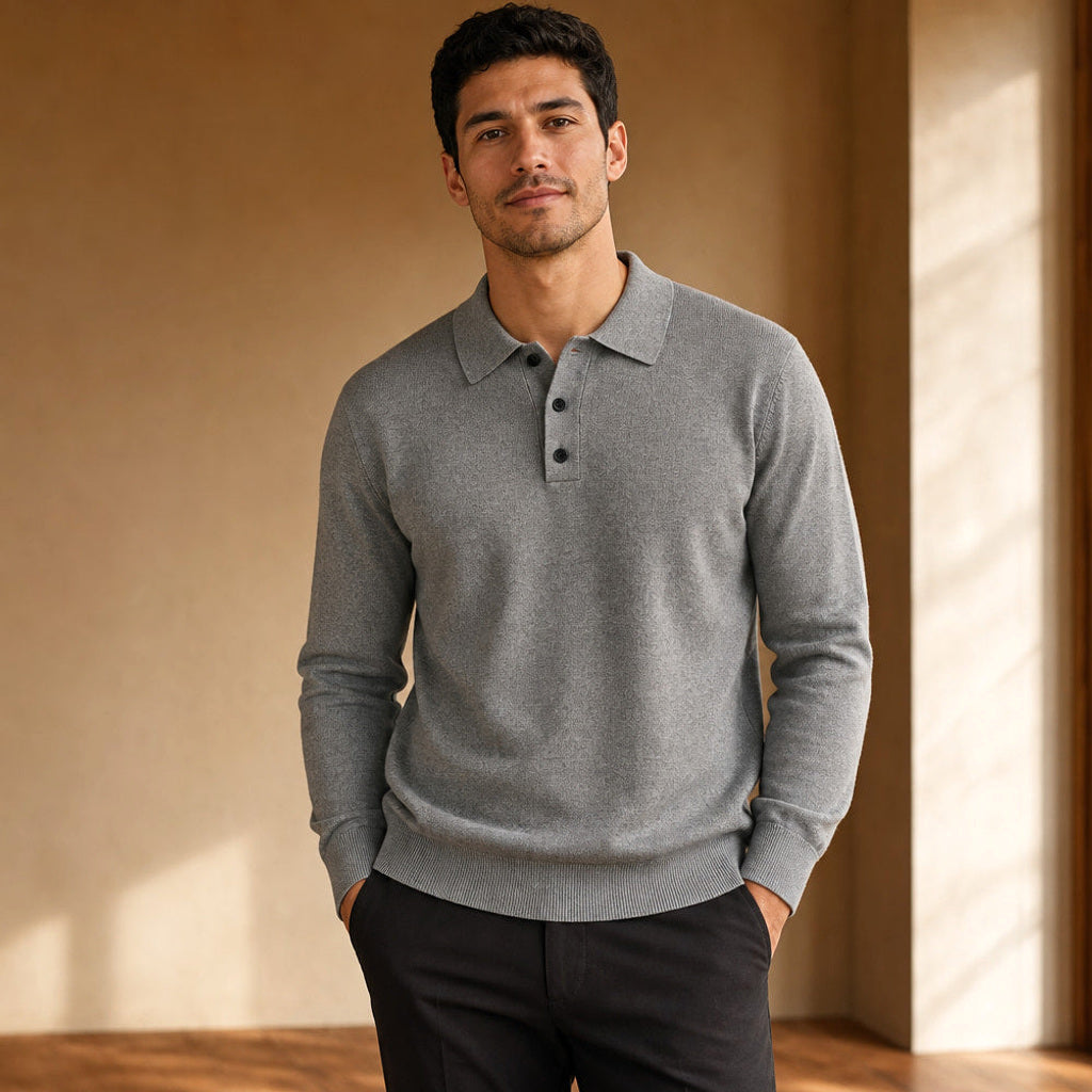 Ulf | Poloshirt Feinstrick Baumwolle
