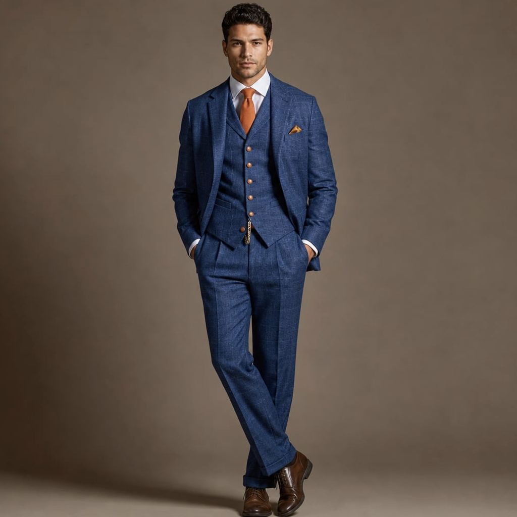 Weste Slim Fit Strukturiert V-Ausschnitt – Ralf