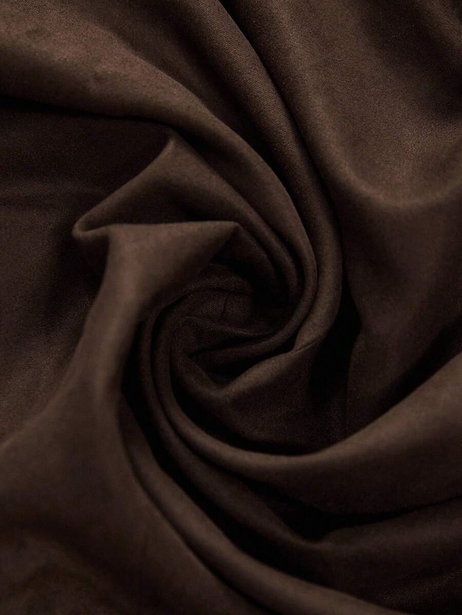 Weste Velourslederoptik Regular Fit V-Ausschnitt – Ranvo
